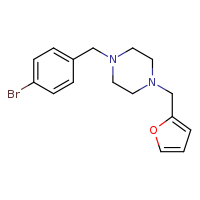 1-[(4-bromophenyl)methyl]-4-(furan-2-ylmethyl)piperazine