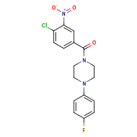 1-(4-chloro-3-nitrobenzoyl)-4-(4-fluorophenyl)piperazine