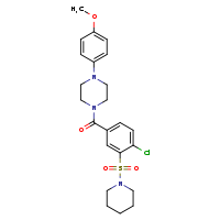 1-[4-chloro-3-(piperidine-1-sulfonyl)benzoyl]-4-(4-methoxyphenyl)piperazine