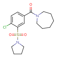 1-[4-chloro-3-(pyrrolidine-1-sulfonyl)benzoyl]azepane