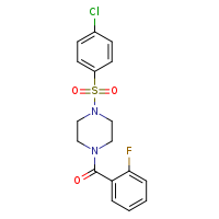 1-(4-chlorobenzenesulfonyl)-4-(2-fluorobenzoyl)piperazine