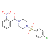 1-(4-chlorobenzenesulfonyl)-4-(2-nitrobenzoyl)piperazine