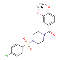 1-(4-chlorobenzenesulfonyl)-4-(3,4-dimethoxybenzoyl)piperazine