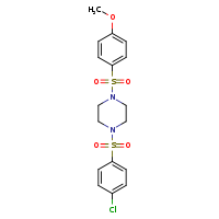 1-(4-chlorobenzenesulfonyl)-4-(4-methoxybenzenesulfonyl)piperazine
