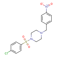 1-(4-chlorobenzenesulfonyl)-4-[(4-nitrophenyl)methyl]piperazine