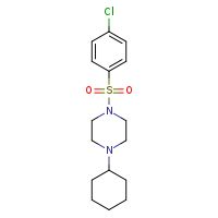 1-(4-chlorobenzenesulfonyl)-4-cyclohexylpiperazine