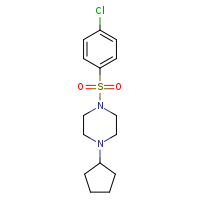 1-(4-chlorobenzenesulfonyl)-4-cyclopentylpiperazine