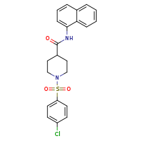 1-(4-chlorobenzenesulfonyl)-N-(naphthalen-1-yl)piperidine-4-carboxamide