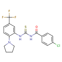 1-(4-chlorobenzoyl)-3-[2-(pyrrolidin-1-yl)-5-(trifluoromethyl)phenyl]thiourea
