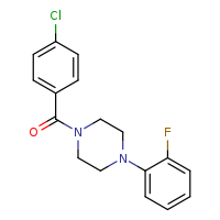 1-(4-chlorobenzoyl)-4-(2-fluorophenyl)piperazine