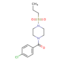1-(4-chlorobenzoyl)-4-(propane-1-sulfonyl)piperazine