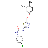 1-(4-chlorophenyl)-3-[5-(3,4-dimethylphenoxymethyl)-1,3,4-thiadiazol-2-yl]urea