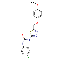 1-(4-chlorophenyl)-3-[5-(4-methoxyphenoxymethyl)-1,3,4-thiadiazol-2-yl]urea