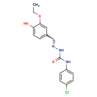 1-(4-chlorophenyl)-3-[(E)-[(3-ethoxy-4-hydroxyphenyl)methylidene]amino]urea