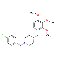 1-[(4-chlorophenyl)methyl]-4-[(2,3,4-trimethoxyphenyl)methyl]piperazine
