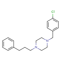 1-[(4-chlorophenyl)methyl]-4-(3-phenylpropyl)piperazine
