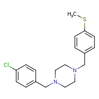 1-[(4-chlorophenyl)methyl]-4-{[4-(methylsulfanyl)phenyl]methyl}piperazine