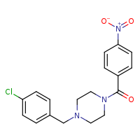 1-[(4-chlorophenyl)methyl]-4-(4-nitrobenzoyl)piperazine
