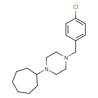 1-[(4-chlorophenyl)methyl]-4-cycloheptylpiperazine