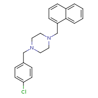 1-[(4-chlorophenyl)methyl]-4-(naphthalen-1-ylmethyl)piperazine