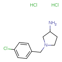 1-[(4-chlorophenyl)methyl]pyrrolidin-3-amine dihydrochloride
