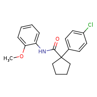1-(4-chlorophenyl)-N-(2-methoxyphenyl)cyclopentane-1-carboxamide