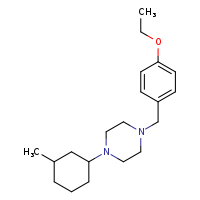 1-[(4-ethoxyphenyl)methyl]-4-(3-methylcyclohexyl)piperazine