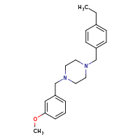 1-[(4-ethylphenyl)methyl]-4-[(3-methoxyphenyl)methyl]piperazine
