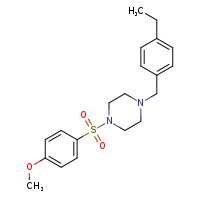 1-[(4-ethylphenyl)methyl]-4-(4-methoxybenzenesulfonyl)piperazine