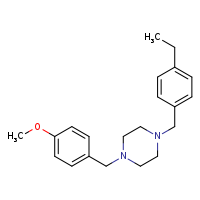 1-[(4-ethylphenyl)methyl]-4-[(4-methoxyphenyl)methyl]piperazine