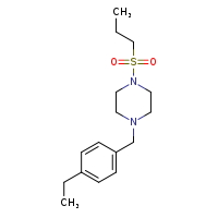 1-[(4-ethylphenyl)methyl]-4-(propane-1-sulfonyl)piperazine