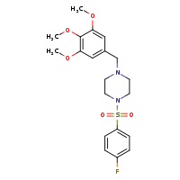 1-(4-fluorobenzenesulfonyl)-4-[(3,4,5-trimethoxyphenyl)methyl]piperazine