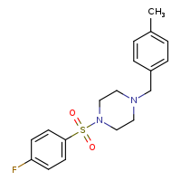 1-(4-fluorobenzenesulfonyl)-4-[(4-methylphenyl)methyl]piperazine