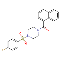 1-(4-fluorobenzenesulfonyl)-4-(naphthalene-1-carbonyl)piperazine