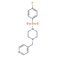 1-(4-fluorobenzenesulfonyl)-4-(pyridin-4-ylmethyl)piperazine