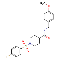 1-(4-fluorobenzenesulfonyl)-N-[(4-methoxyphenyl)methyl]piperidine-4-carboxamide