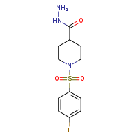 1-(4-fluorobenzenesulfonyl)piperidine-4-carbohydrazide