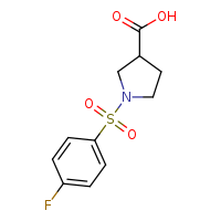 1-(4-fluorobenzenesulfonyl)pyrrolidine-3-carboxylic acid