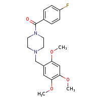 1-(4-fluorobenzoyl)-4-[(2,4,5-trimethoxyphenyl)methyl]piperazine