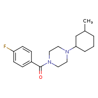 1-(4-fluorobenzoyl)-4-(3-methylcyclohexyl)piperazine