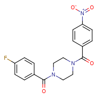 1-(4-fluorobenzoyl)-4-(4-nitrobenzoyl)piperazine