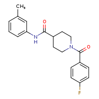 1-(4-fluorobenzoyl)-N-(3-methylphenyl)piperidine-4-carboxamide