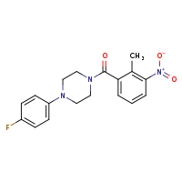 1-(4-fluorophenyl)-4-(2-methyl-3-nitrobenzoyl)piperazine