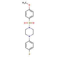 1-(4-fluorophenyl)-4-(4-methoxybenzenesulfonyl)piperazine