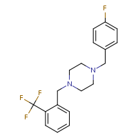1-[(4-fluorophenyl)methyl]-4-{[2-(trifluoromethyl)phenyl]methyl}piperazine