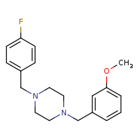 1-[(4-fluorophenyl)methyl]-4-[(3-methoxyphenyl)methyl]piperazine