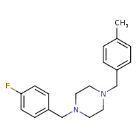 1-[(4-fluorophenyl)methyl]-4-[(4-methylphenyl)methyl]piperazine