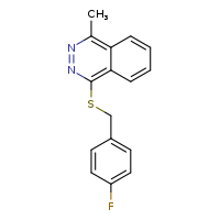 1-{[(4-fluorophenyl)methyl]sulfanyl}-4-methylphthalazine