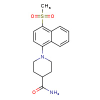 1-(4-methanesulfonylnaphthalen-1-yl)piperidine-4-carboxamide