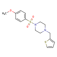 1-(4-methoxybenzenesulfonyl)-4-(thiophen-2-ylmethyl)piperazine
